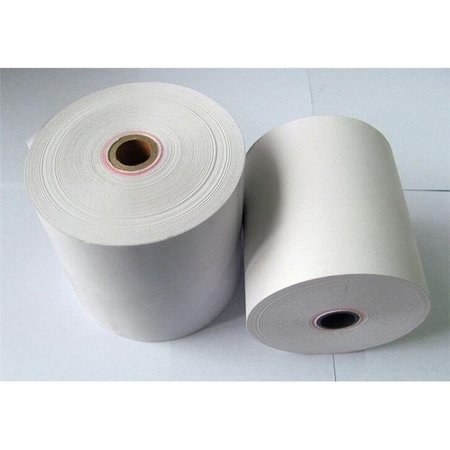 Adorable Supply Corp Adorable Supply ATM318870H: Size 3 1/ 8 in X 870 Ft Heavyweight Thermal ATM Rolls for Hyosung Nautilus - 8 Rolls Per Case ATM318870H
